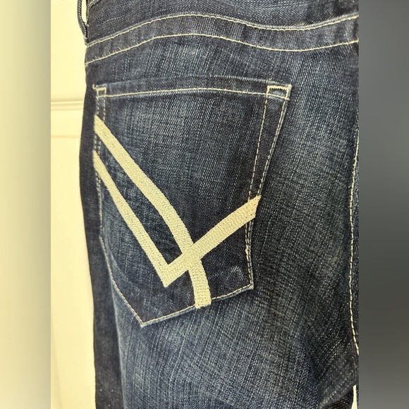 36” Waist WILLIAM RAST Billy Flare Denim Jeans Dark Wash Mid Rise Men’s Tag 32 - Picture 6 of 11
